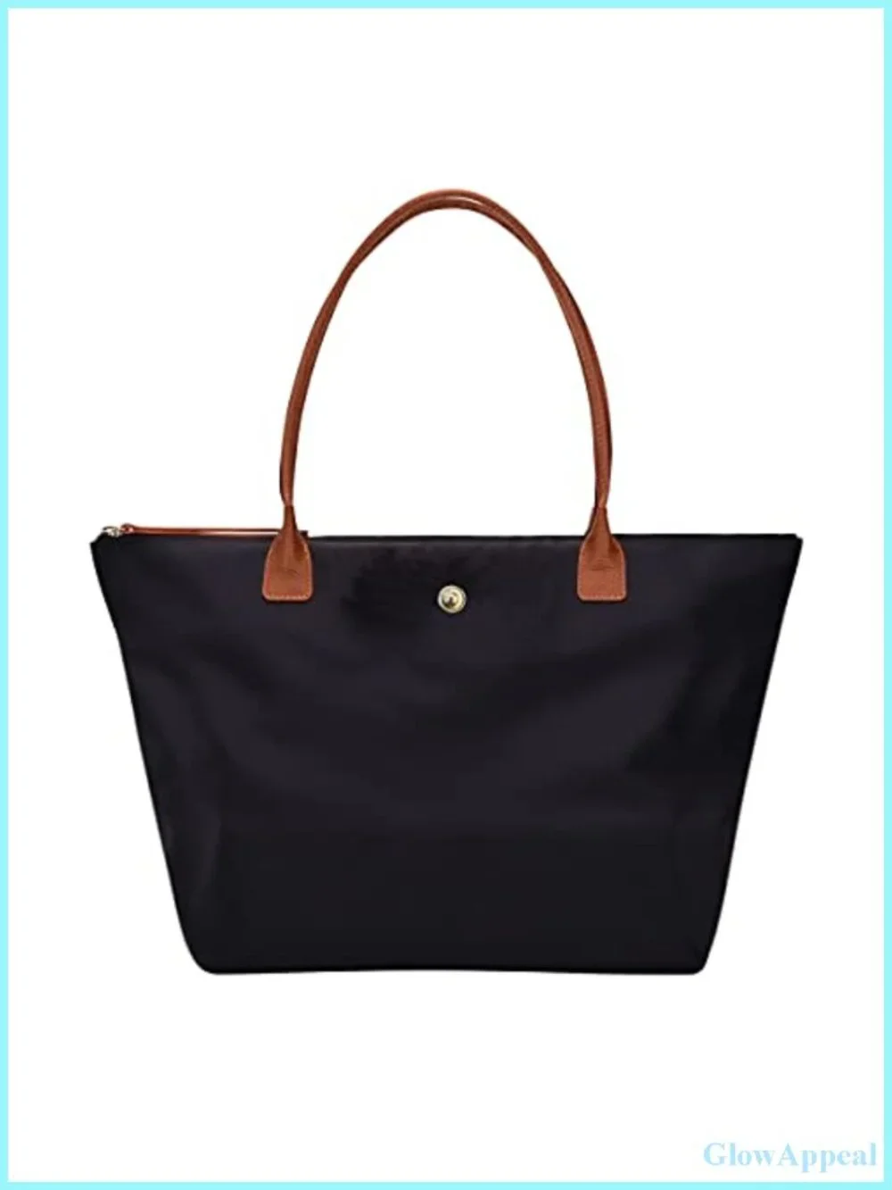 Nylon Tote Bag for Women, Hobo Shoulder Purse, Large Travel Handbag